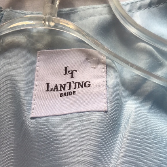 NWT LanTing Bride mother of the groom/ bride dress. Lite blue dress with jacket - Picture 9 of 11